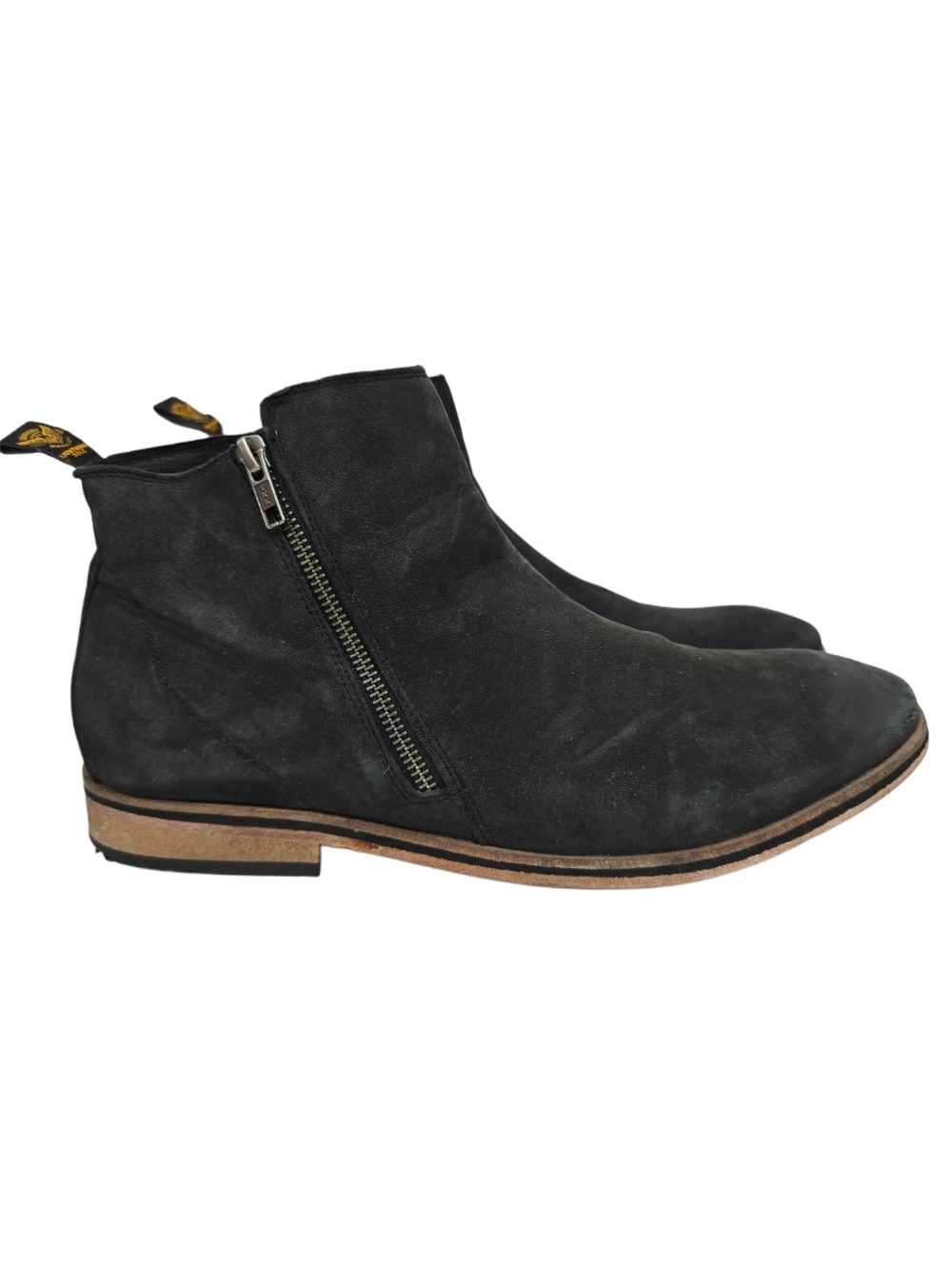 Superdry Chukka Men's Zipper Boots Suede Gray 11